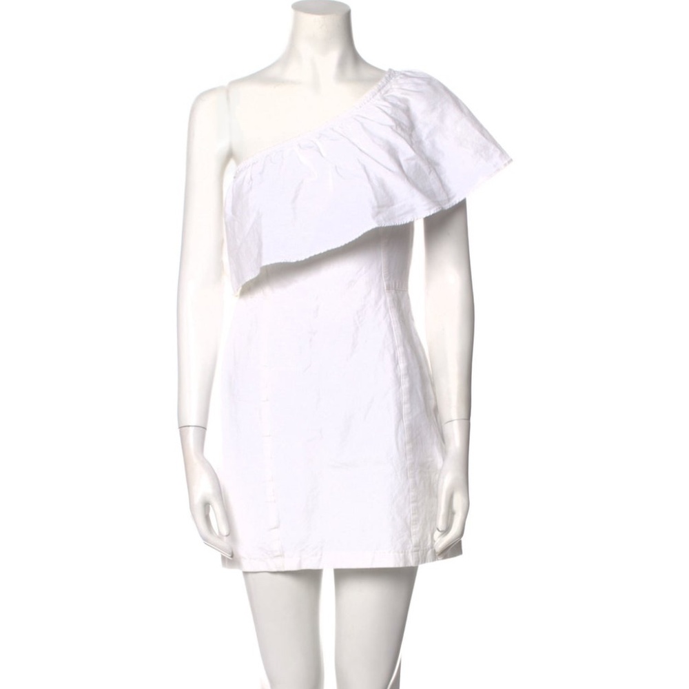 A. L. C. Evan one shoulder white dress
